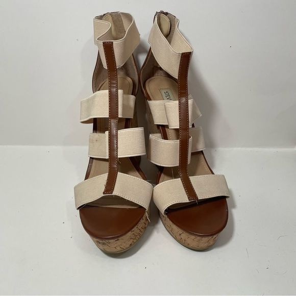 Steve Madden Strappy Wedge Sandals - Picture 3 of 10